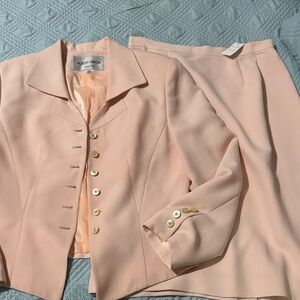 Albert Nipon Women's Blush Blazer and Skirt Set